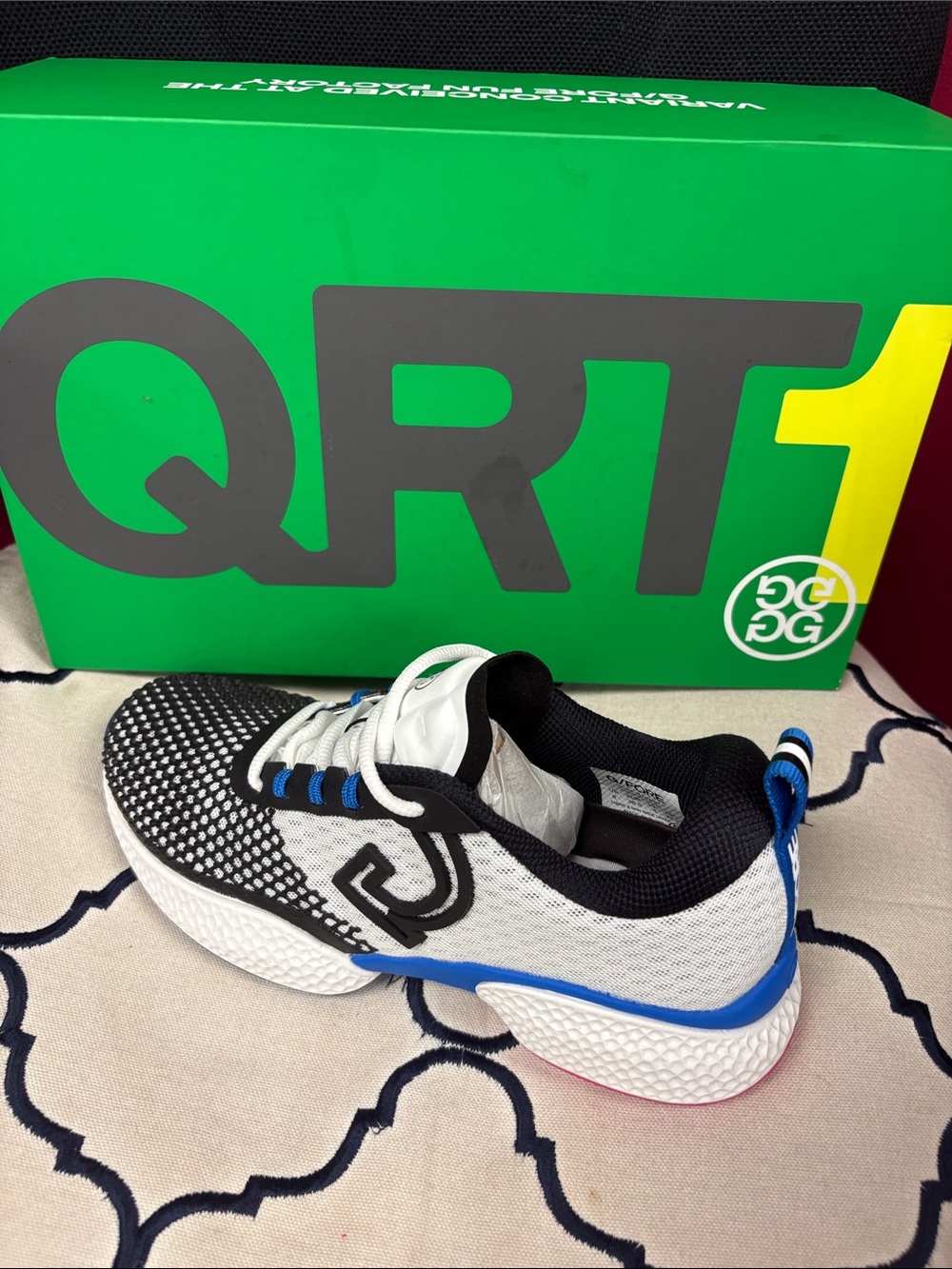 G/FORE Black White and Black Women's Pickleball Sneakers - New in Box